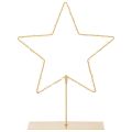 Floristik24 50 LED-es csillag, fém asztaldísz, elemes, beltéri használatra, 33 cm