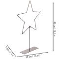 LED csillag elemtartóval, ablakpárkányra és asztalra szerelhető állványon, 46 cm | Floristik24.hu