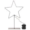 LED csillag elemtartóval, ablakpárkányra és asztalra szerelhető állványon, 46 cm | Floristik24.hu