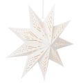 Floristik24 Karácsonyi csillag LED dekoráció függőbe, meleg fehér, beltéri, 38 cm