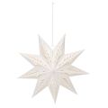 Karácsonyi csillag LED dekoráció függőbe, meleg fehér, beltéri, 38 cm | Floristik24.hu