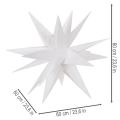 LED Csillag Karácsonyi Csillag Meleg Fehér Időzítő Kültéri 60cm | Floristik24.hu