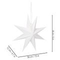 LED függőcsillag időzítővel, meleg fehér, kültéri, 38 cm | Floristik24.hu