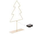 Floristik24 Karácsonyfa sziluett 60 meleg fehér LED-del beltéri asztaldíszítéshez, 37 cm