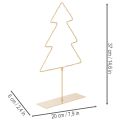 Karácsonyfa sziluett 60 meleg fehér LED-del beltéri asztaldíszítéshez, 37 cm | Floristik24.hu