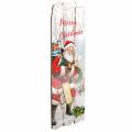 Floristik24 LED-es falfestmény Mikulás &quot;Merry Christmas&quot; 21 × 60 cm Akkumulátorhoz