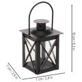 Fekete lámpás mécseshez való füllel, 16 cm, 2 darab | Floristik24.hu