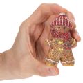 Mesterséges mézeskalács emberke díszfigura, 8 cm, 3 darab | Floristik24.hu
