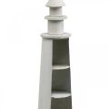 Floristik24 Lighthouse Shabby Chic krém nyári dekoráció tengeri Ø14,5cm H51cm