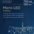 Floristik24 Világos kaszkád Micro-LED hideg fehér 720 H130cm