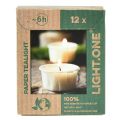 Floristik24 Light.one Paper Tea Lights természetes műanyagmentes vegán 12 db-os csomag