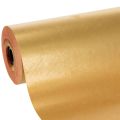 Floristik24 Mandzsettapapír tekercs, arany/piros, 25cm x 100m, virágkötészet kellékek