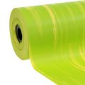 Floristik24 Mandzsetta papír csíkos május zöld, sárga 25cm 100m