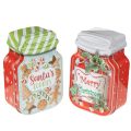 Floristik24 Fém sütisforma karácsonyi motívummal, sütisüveg kialakításban, 15 cm, 2 darab