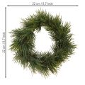 Mini adventi koszorú, mint az igazi fenyőtűk Ø22cm | Floristik24.hu