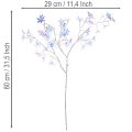 Művirágos ág irizáló virágokkal, 80 cm | Floristik24.hu