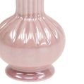 Floristik24 Mini gyöngyház váza rózsaszín Ø5cm H10cm 6db
