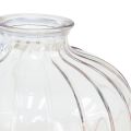Floristik24 Mini vázák üveg dekoratív vázák virágvázák H8,5-11cm 3 db-os készlet