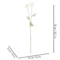 Műpipacs, fehér, hosszú szárú, 78 cm, 3 darab | Floristik24.hu