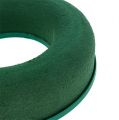 Floristik24 Virágos habgyűrű koszorú zöld H2,5cm Ø17cm 6db