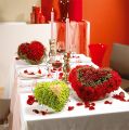 Floristik24 Virágos hab szív virágzöld 53cm 2db esküvői dekoráció