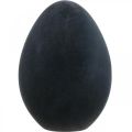 Floristik24 Húsvéti tojás műanyag fekete tojás Húsvéti dekoráció bolyhos 40cm