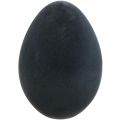 Floristik24 Húsvéti tojás műanyag fekete tojás Húsvéti dekoráció bolyhos 40cm