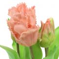 Floristik24 Papagáj tulipán Real-Touch rózsaszín cserépben 23cm