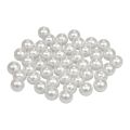 Floristik24 Dekoratív gyöngyök kézműves gyöngyök befűzéséhez fehér 12mm 300g
