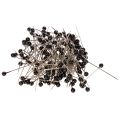 Floristik24 Fekete gyöngyházfejű virágkötőtűk, Ø4mm, 40mm, 150 darab