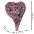 Növény szív fóliadíszítéssel ültetéshez 24cm | Floristik24.hu