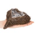 Szív alakú virágtartó gallyakból, fóliával, 20 cm, 2 darab | Floristik24.hu