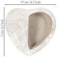 Szív alakú virágcserép, öntött kő, díszes virágcserép, 17 cm | Floristik24.hu