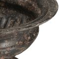 Plant Cup Chalice Antique Look Fekete Barna Ø20cm H15cm | Floristik24.hu