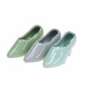 Floristik24 Ültető női cipő kerámia türkiz, zöld, kék-szürke válogatott 14 × 5cm H7cm 6db