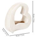 Szív alakú dekoráció ültetéshez és virágdíszekhez, nyitott kialakítás, modern szív alakú, 19 cm | Floristik24.hu