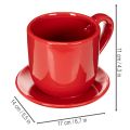 Nagy díszes csésze tányérral, alkalmas virágcserépnek, 17 cm | Floristik24.hu