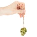 Fenyőtoboz medálok őszi dekorációként, akasztásra, 5 cm, 3 darab | Floristik24.hu