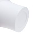 Floristik24 Műanyag edény „Irys” fehér Ø15cm H13cm, 1db