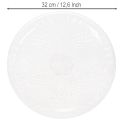 Dekoratív átlátszó kerek tál lábbal, 32 cm | Floristik24.hu