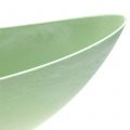 Floristik24 Dísztál, növényes tál, pasztellzöld 55cm x 14,5cm H17cm