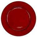 Floristik24 Műanyag tányér Ø33cm piros-fekete