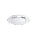 Floristik24 Műanyag tányérok ezüst Ø17cm 10db
