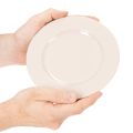 Kerek, egyszerű tányérok dekorációhoz és kisebb kompozíciókhoz, 17 cm, 6 darab | Floristik24.hu