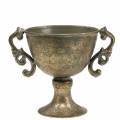 Floristik24 Fém pohár antik arany Ø14cm H16cm