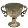 Floristik24 Fém pohár antik arany Ø14cm H16cm