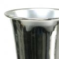 Floristik24 Csésze váza ezüst Ø11,5cm H56cm