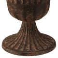 Csésze váza dekoratív csésze fém barna antik Ø14cm H12cm | Floristik24.hu