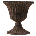 Csésze váza dekoratív csésze fém barna antik Ø14cm H12cm | Floristik24.hu