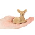 Dekoratív fekvő őzgida figura asztaldísznek, 8 cm, 6 darab | Floristik24.hu
